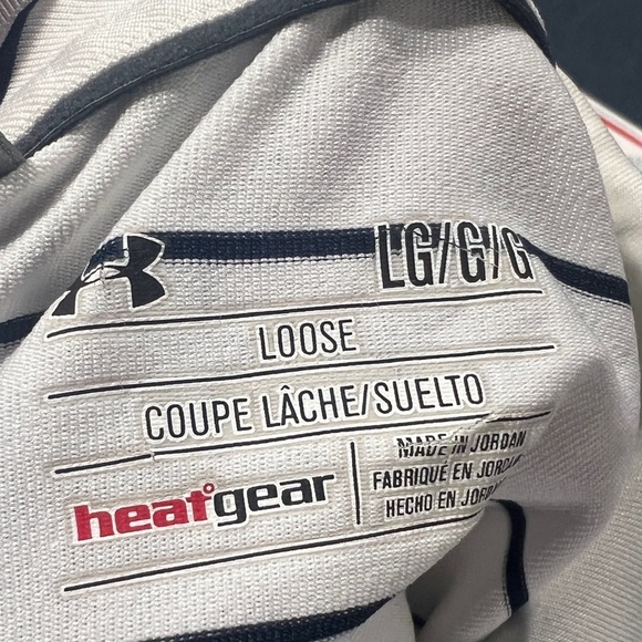 Under Armour Men's White Striped Polo Shirt - Picture 7 of 7